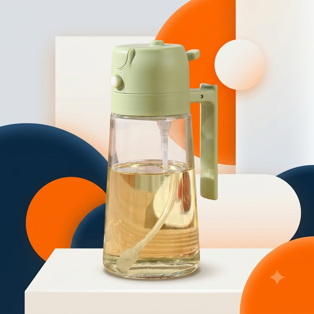 Multi-Function Oil Spray & Pour Bottle