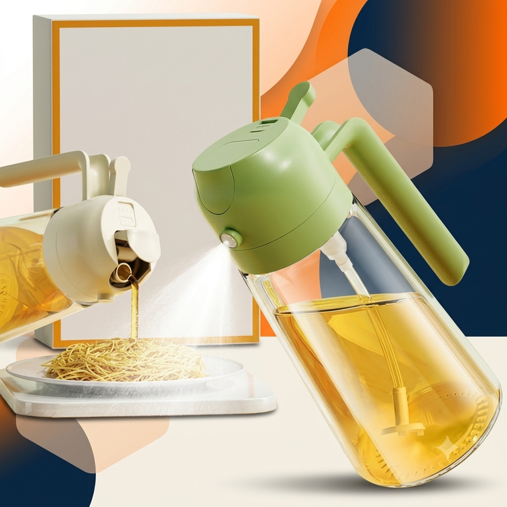 Multi-Function Oil Spray & Pour Bottle
